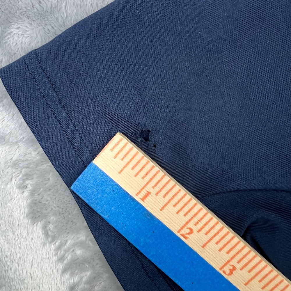 UNDER ARMOUR Playoff Polo Shirt Mens Small Navy Blue Colorblock Gym Golf Active - Picture 9 of 16